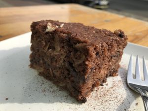 Brownie - was not bad. Could’ve been more fudgy at Veganbar in Bremen