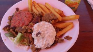 Vegan kebab for breakfast back in 2012. Yummy! at Veganbar in Bremen