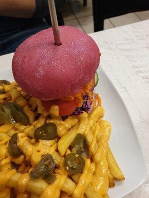 unicorn burger at Veganbar in Bremen