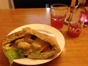 Falafel pita @ Veganbar, Bremen at Veganbar in Bremen