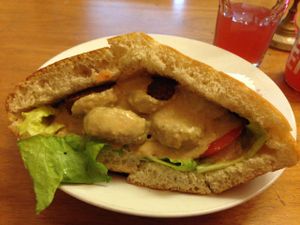 Falafel pita @ Veganbar, Bremen at Veganbar in Bremen