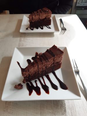 Best chocolate cake ever  at Veganbar in Bremen