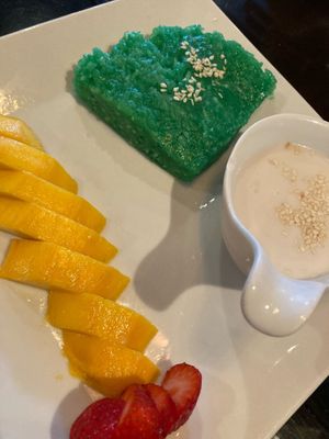 Mango sticky rice at Lucky Corner Vietnamese in Frederick