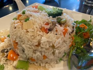 Vegan fried rice at Lucky Corner Vietnamese in Frederick
