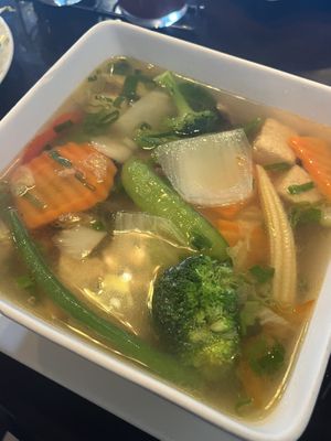 Pho Rau cai with veggie broth   at Lucky Corner Vietnamese in Frederick