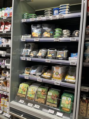 cheese, spreads, patties (so things are vegetarian not vegan)  at Miklagardur in Torshavn