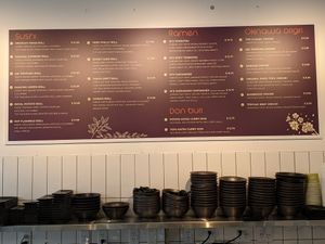 Menu as of September 7, 2021 at Wellness Sushi in Denver