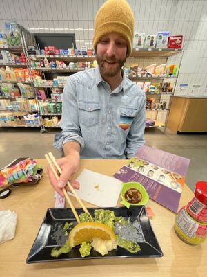 Halfway through the Dancing Green  at Wellness Sushi in Denver