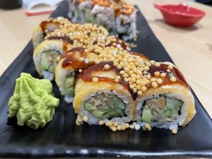 Smoke Sake Roll at Wellness Sushi in Denver