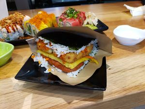 4) ORGANIC FRIED TOFU ONIGIRI -- sooo yummy at Wellness Sushi in Denver