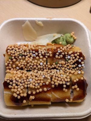 Smoky sake roll at Wellness Sushi in Denver