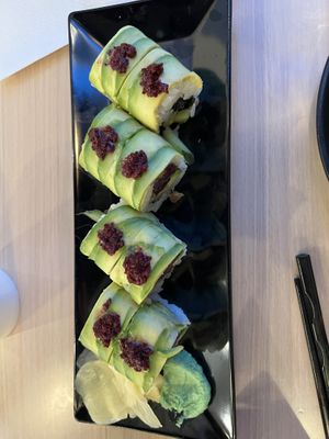 Royal Potato Roll amazingness  at Wellness Sushi in Denver