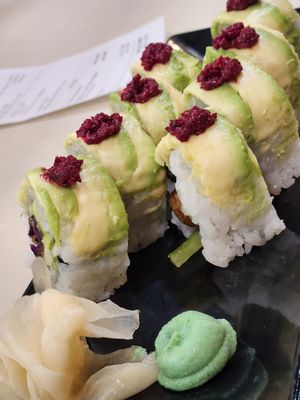 Royal Potato Roll at Wellness Sushi in Denver