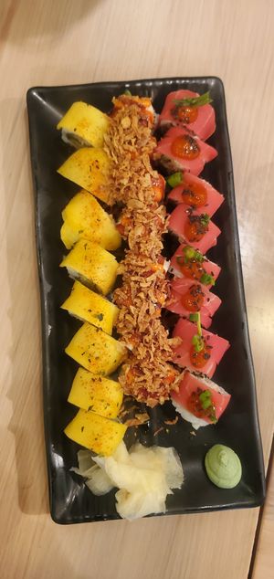 3 crab rolls at Wellness Sushi in Denver