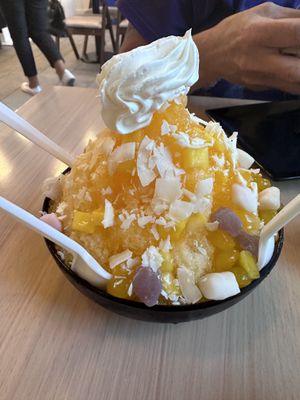Mango Japanese Shaved Ice  at Wellness Sushi in Denver