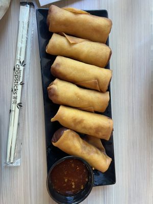 Spring rolls - quite good!  at Wellness Sushi in Denver