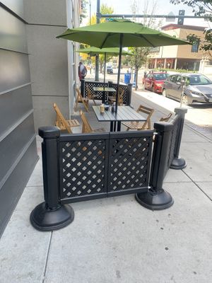 Loved the porch   at Wellness Sushi in Denver