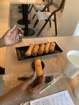  Veggie spring rolls  at Wellness Sushi in Denver