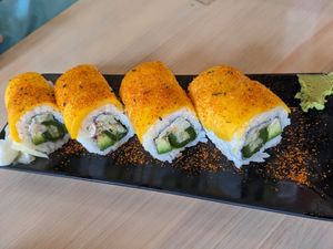 Fiery Philly Roll at Wellness Sushi in Denver