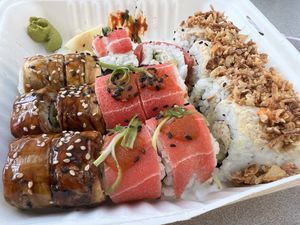 Takeout rolls.  at Wellness Sushi in Denver