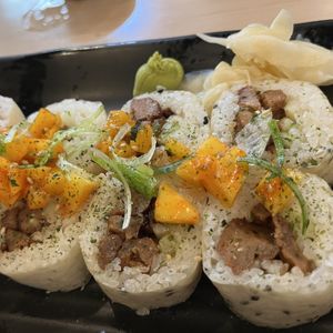 ‘Love in the edo’ maki roll  at Wellness Sushi in Denver