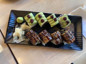 Vegan sushi's at Wellness Sushi in Denver
