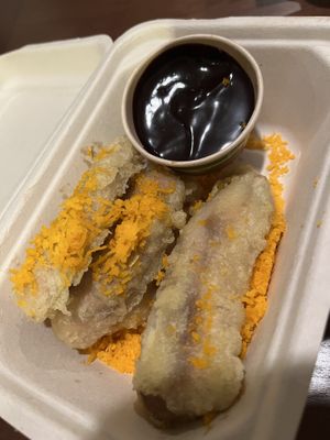 Chocolate cheese banana dessert (3/5)  at Wellness Sushi in Denver