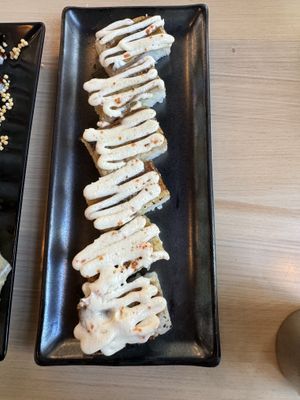Ohnagi oshi —yum!  at Wellness Sushi in Denver