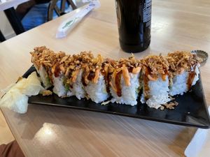Vegan crab roll  at Wellness Sushi in Denver