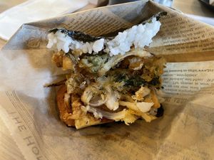 Delicious Onigiri, but can’t remember which one  at Wellness Sushi in Denver