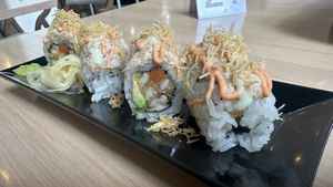 Tokyo drift roll  at Wellness Sushi in Denver