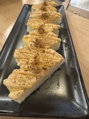 Tamago oshi  at Wellness Sushi in Denver