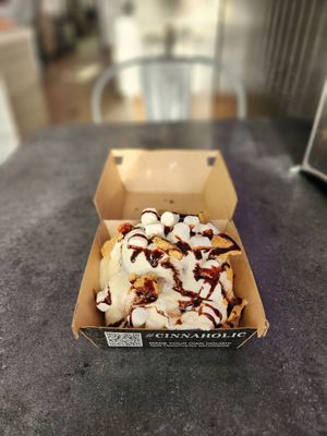 S'mores cinnamon roll at Cinnaholic in Mckinney