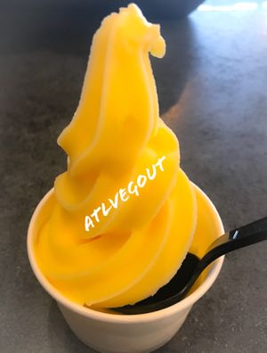 Pineapple dole whip at Cinnaholic in Dunwoody