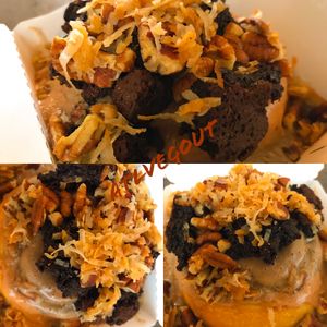 German chocolate roll at Cinnaholic in Dunwoody