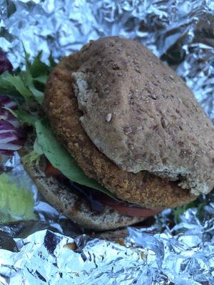 Vegan Chick’n Sandwich   at The Blue Kow in Curwensville