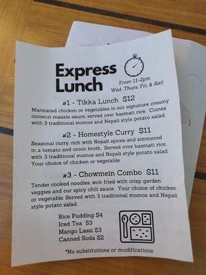 Lunch combo at Sherpa Kitchen in Phoenix