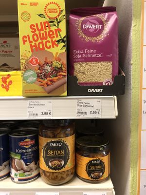 Seitan etc.  at Bioladen Lebenskunst in Freising