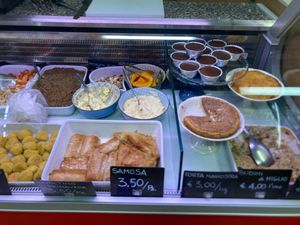 Food display… mouthwatering! at La Magiostra in Cremona