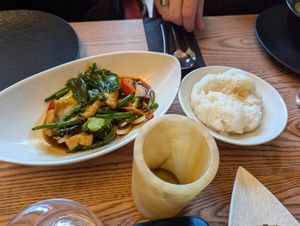 Holy basil dish at Thai Square - Trafalgar Square  in South West London