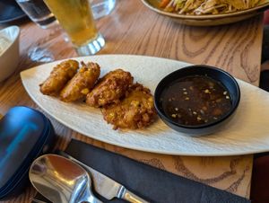 Corn cakes at Thai Square - Trafalgar Square  in South West London