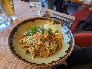 Vegan pad thai at Thai Square - Trafalgar Square  in South West London