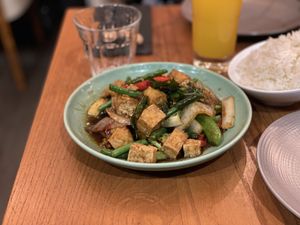 Tofu with basil leaves - Thai Square Covent Garden, London  at Thai Square - Covent Garden in London