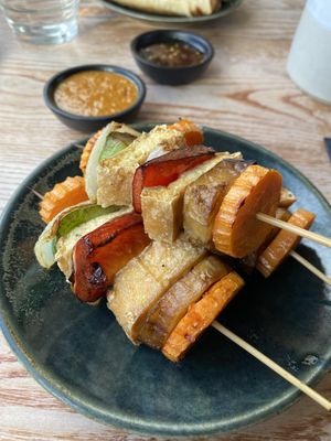Tofu satay   at Thai Square in North London