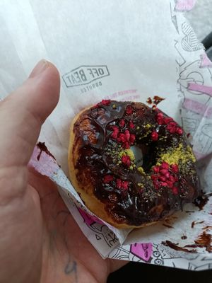Chocolate ganache doughnut at Offbeat Donut Co in Dublin