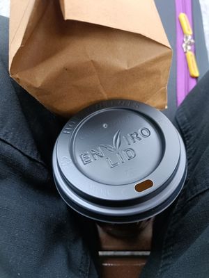 Oat latte at Offbeat Donut Co in Dublin