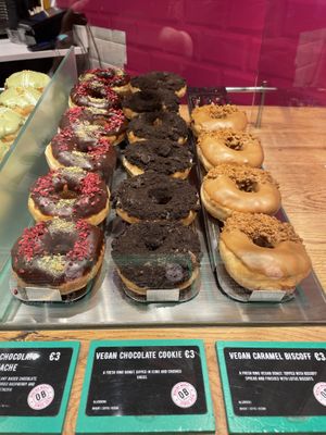 Vegan options  at Offbeat Donut Co in Dublin