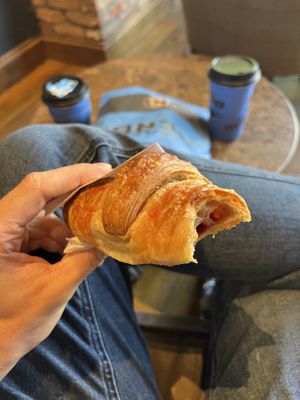 Vegan raspberry croissant  at Caffè Nero - O'Connell St Lower in Dublin