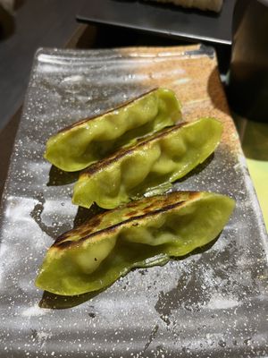 Vegetable gyozas  at Yi Duo in Barcelona