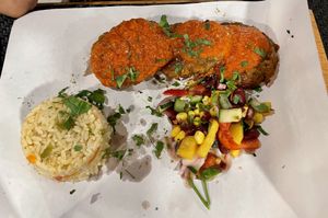 Falafel main course  at 3 Pigs in Rhodes